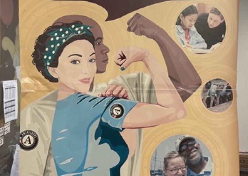AmeriCorps poster that says Getting Things Done for America